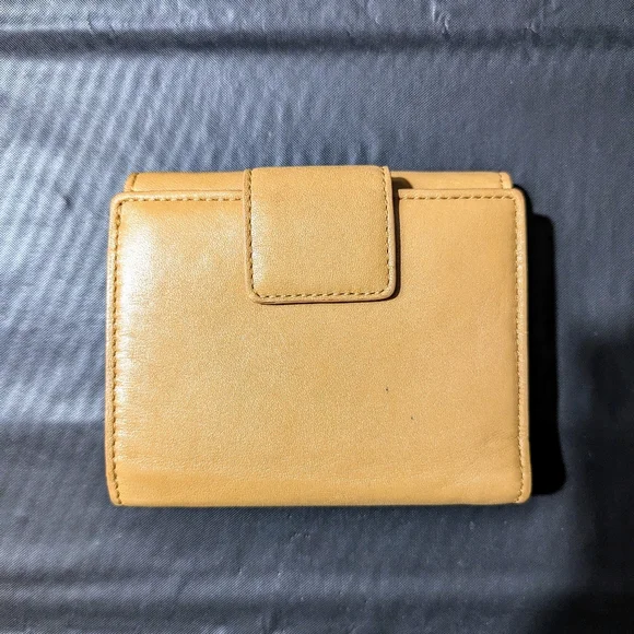 Kate Spade Tan Camel Leather Wallet, Vintage Early 2000s Y2K - Picture 2 of 5